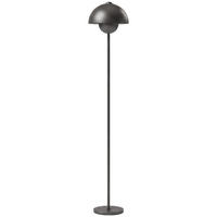 STEHLAMPE Metall Zement Grau - Grau, Metall (30/30/155cm) - HOMCOM