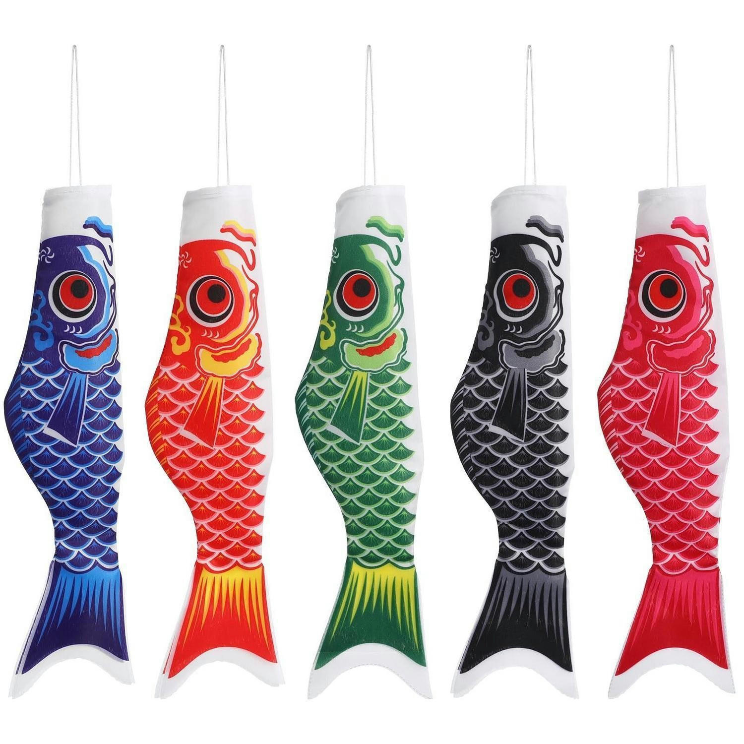 KARPFENFLAGGE 5-teiliges Set Satin 40 cm - Multicolor, Textil (40/10/5cm)