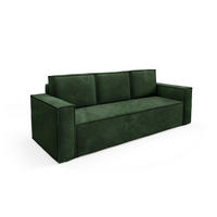 SOFA Roda Grün, Kordsofa mit Schlaffunktion - Grün, Holzwerkstoff/Textil (248/93/96cm) - Bettso