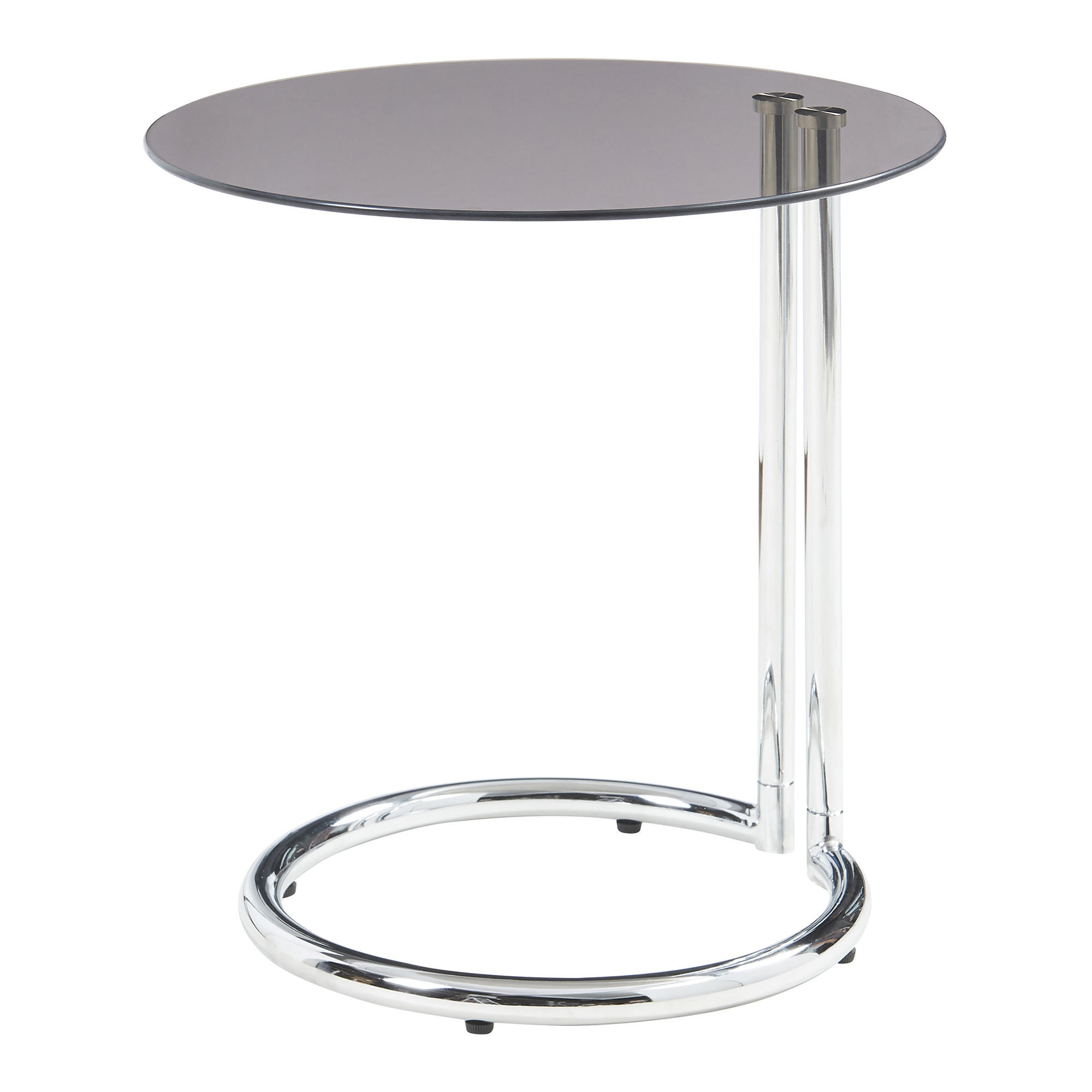 BEISTELLTISCH Ylivieska - Chromfarben/Bronzefarben, Glas/Metall (44.5/44.5/46cm) - [en.casa]