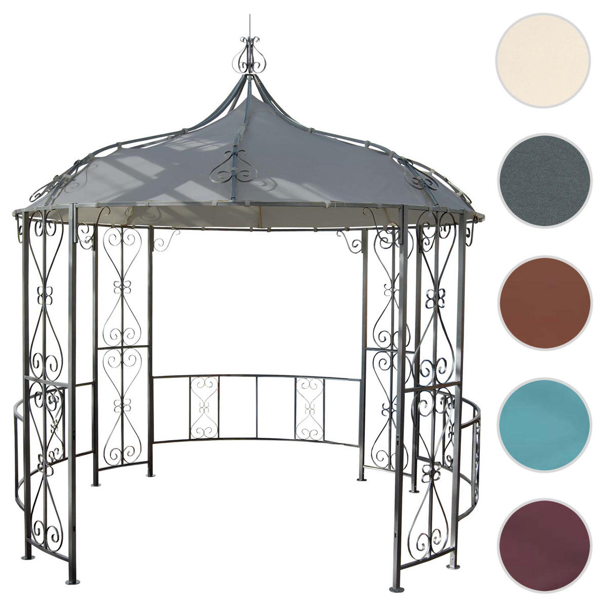 PERGOLA CABRERA Hellgrau - Hellgrau, Metall (296/330/293cm) - MCW