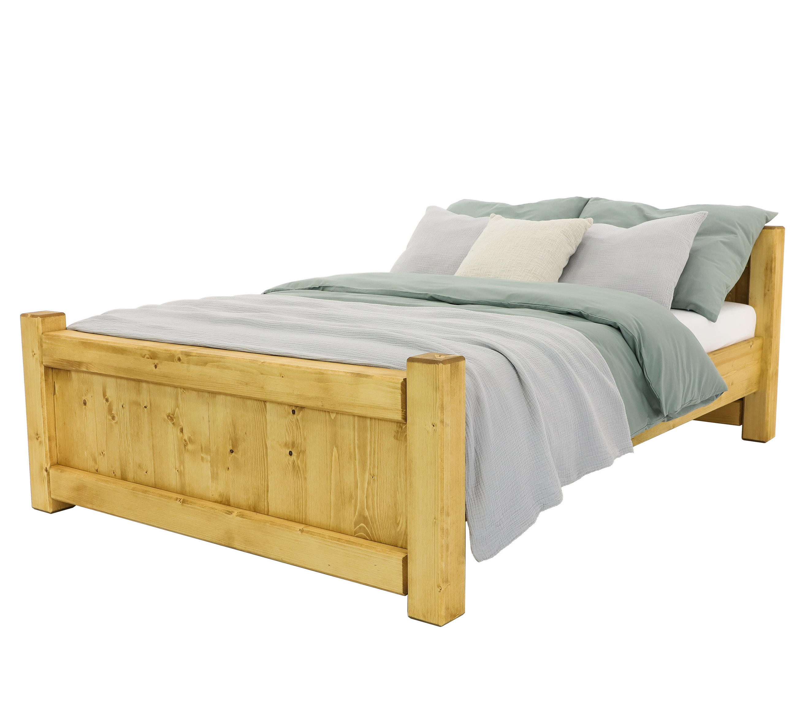 BETT aus Massivholz VINTAGE - Honig, Holz (90/200cm) - Seart