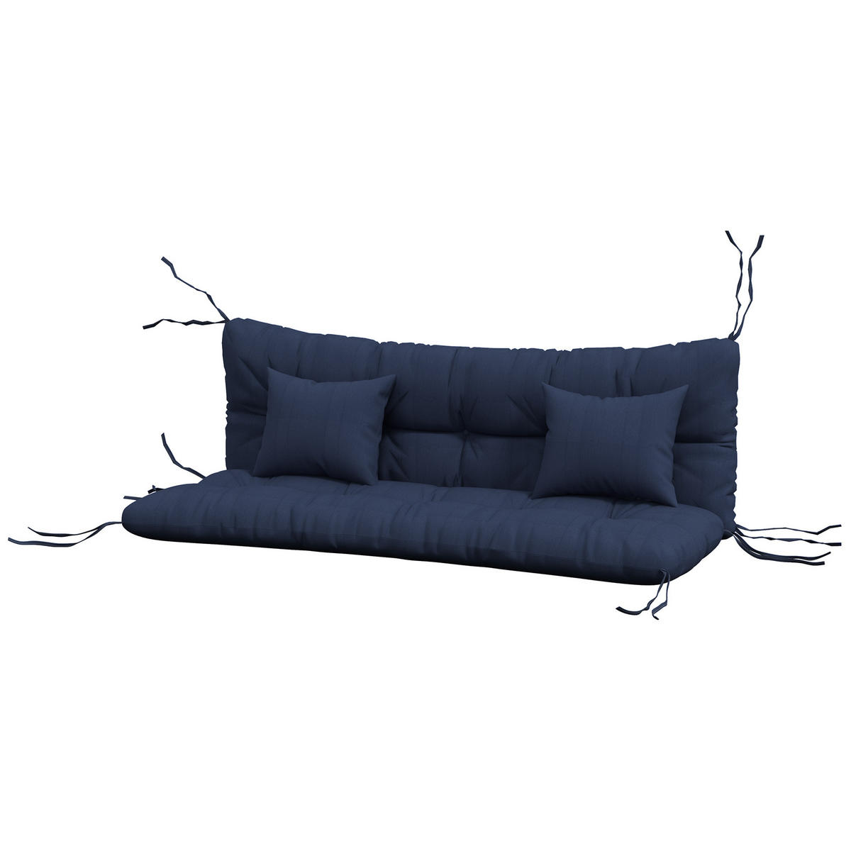 SESSELAUFLAGEN Blau 1 Stück - Blau, Kunststoff (50/12/150cm) - GiPP