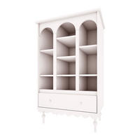REGÁL NA KNIHY Babushka Biela - biela, kompozitné drevo (84/140/35cm) - Petits-meubles