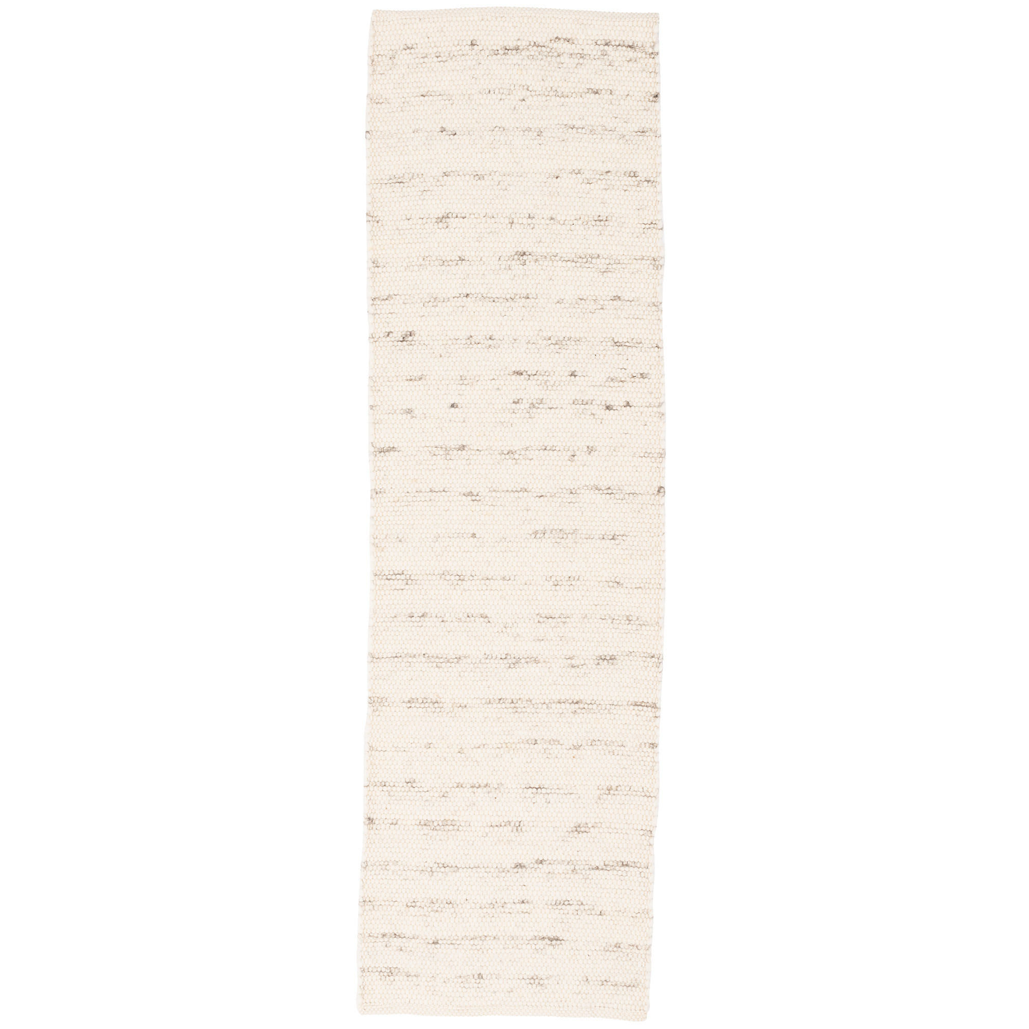 NATUR TEPPICH LÄUFER WOLLE ALASKA MELIERT - Grau, Textil (70/130cm) - Pergamon