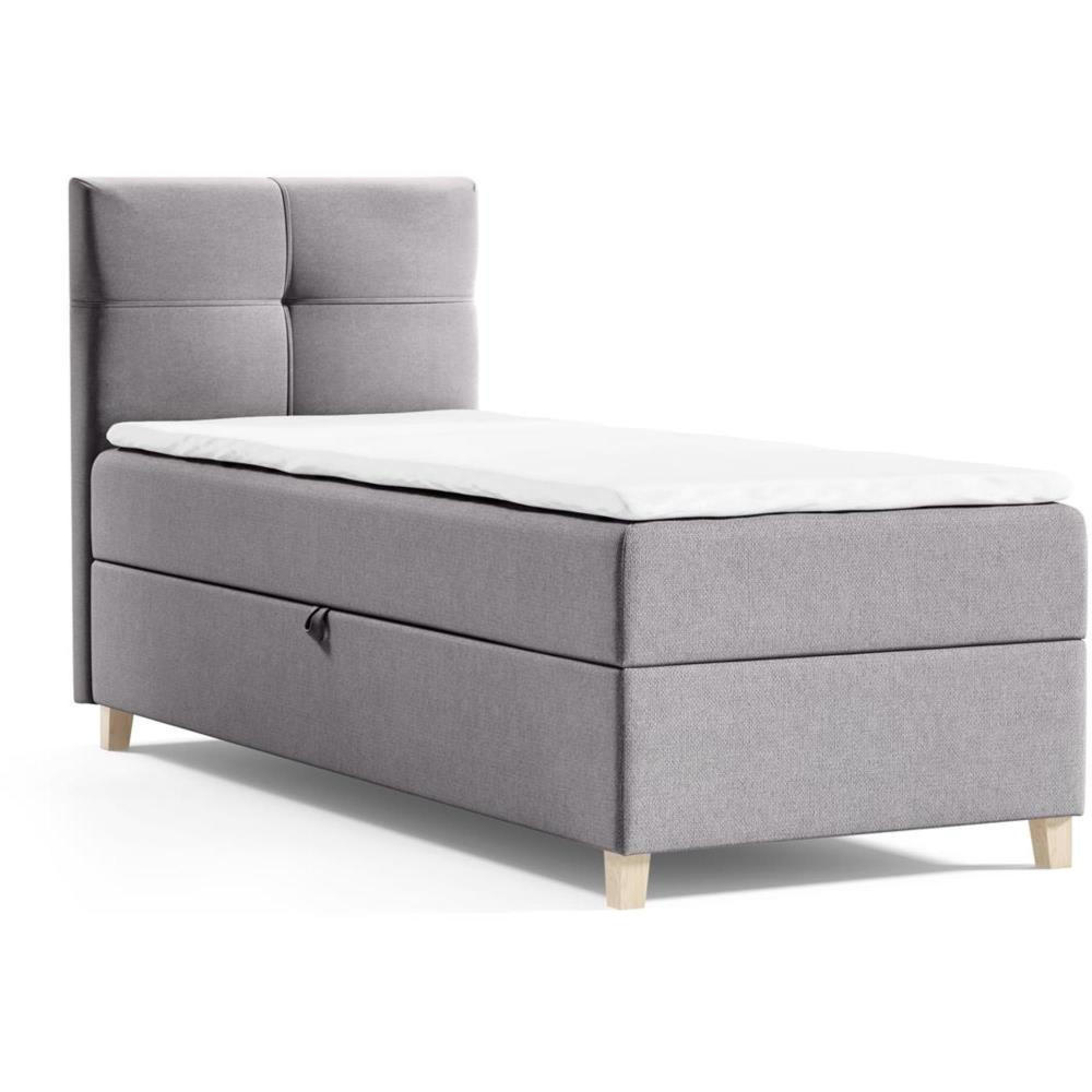 Beautysofa ČALOUNĚNÁ postel Helen Mini 93/206/106, šedá