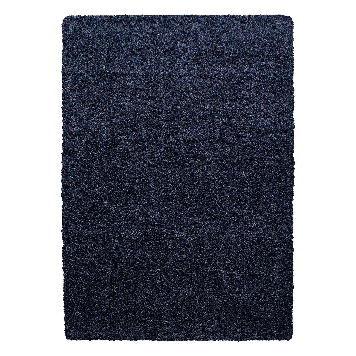 TEPPICH Hochflor Unifarben Polypropylen Wohnzimmer Shaggy Marineblau Rechteckig 240x340 - Blau, Textil (240/340cm) - KADIMA DESIGN