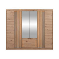 KLEIDERSCHRANK Majorka 250 - Schwarz/Eiche Artisan, Holzwerkstoff/Kunststoff (250/213/60cm) - MIRJAN24