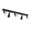 STRAHLER Kreuznach 5-flammig 69/5/15.7 cm - Schwarz, Metall (69/5/15.7cm) - Nettlife