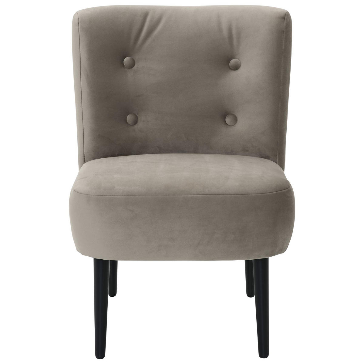 POLSTERSESSEL Kamle Samtvelours sahara - Sahara, Kunststoff (58/78/68cm) - 58aufmkessel