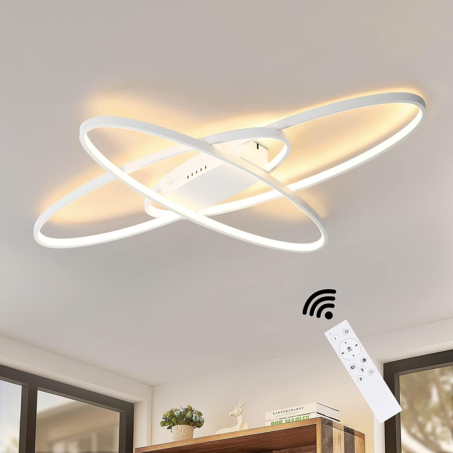 LED-DECKENLEUCHTE Zoe 85/62/7cm - Weiß, Metall (85/62/7cm) - ZMH