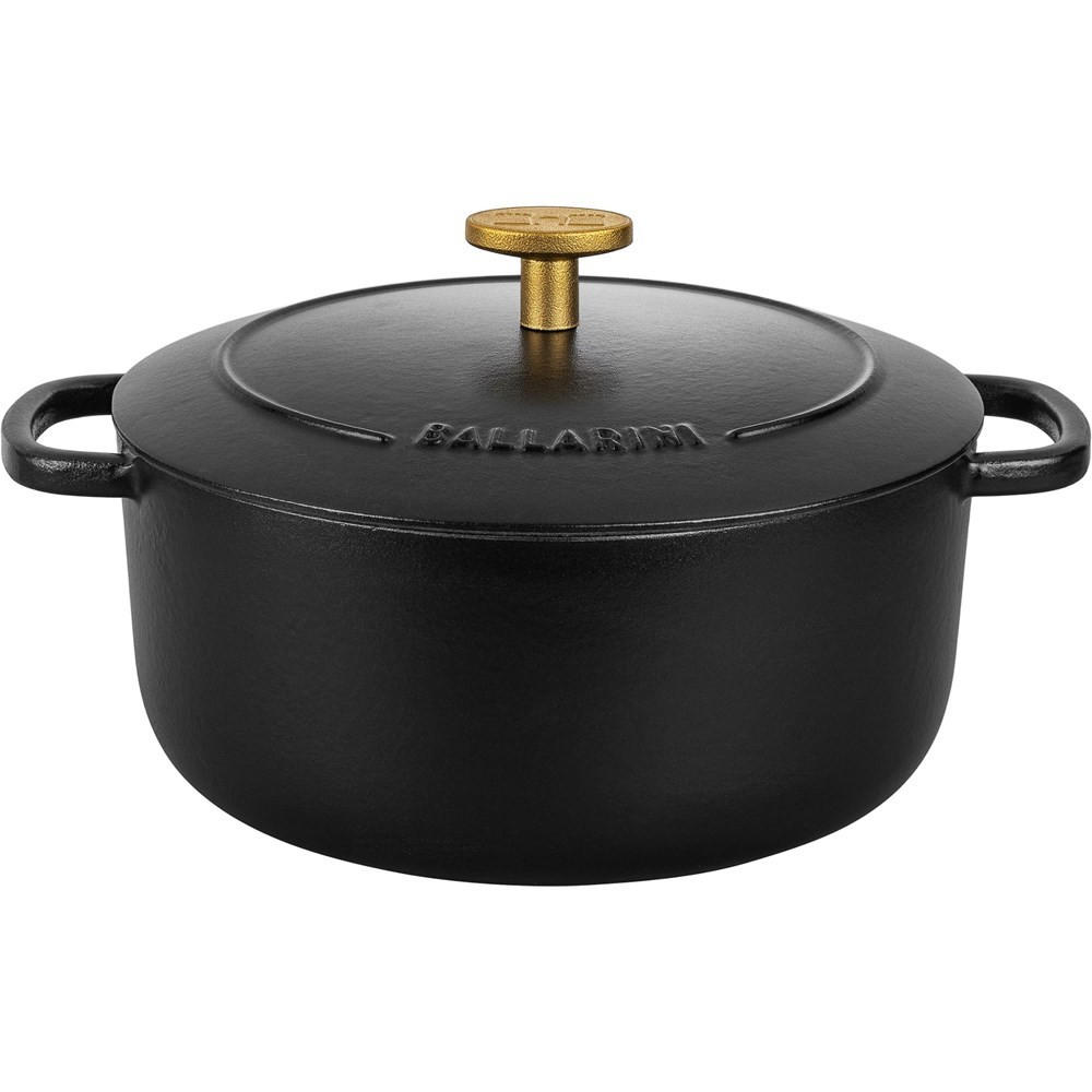 TOPF Schwarz 22/22/10.1 cm 750035400 - Schwarz, Metall (22cm) - Ballarini
