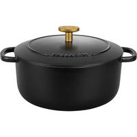 TOPF Schwarz 22/22/10.1 cm 750035400 - Schwarz, Metall (22cm) - Ballarini