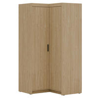 ECKSCHRANK Elena mit 2 Türen, 95x95 cm, Eiche Geölt - Hellbraun/Eichefarben, Holzwerkstoff (95/190.5/95cm) - Beautysofa