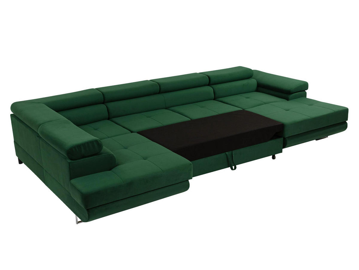 WOHNLANDSCHAFT Torezio Bis Cord, Seite: Links - Grau, Holz/Textil (346/90/203cm) - MIRJAN24