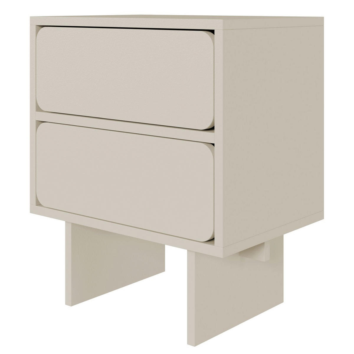 NACHTTISCH Wuwu Greige 50 cm - Taupe, Holzwerkstoff (49.6/56/35cm) - Selsey