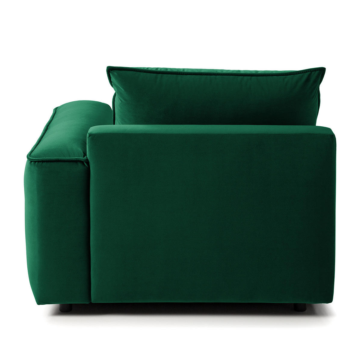 MODULLONGCHAIR - Dunkelgrün, Holz/Textil (170/82/105cm) - home24
