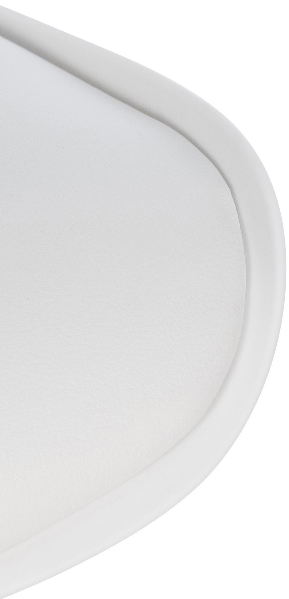 BARHOCKER Bosen Stoff Weiß - Weiß, Textil/Metall (39/82/42cm) - DELUKE