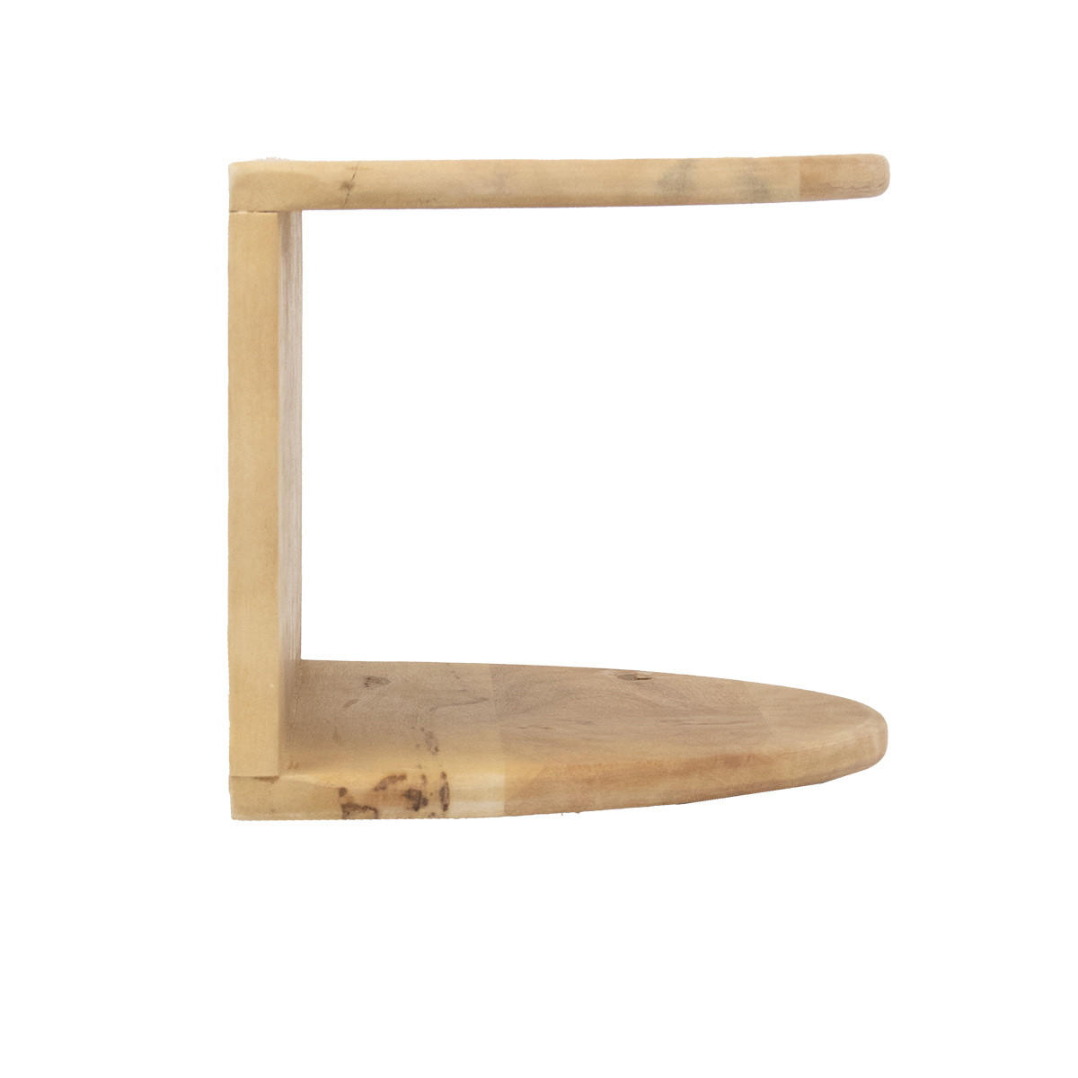 SCHWEBENDER Nachttisch aus Mangoholz, Natur - Braun, Holz (45/22/28cm) - Giga Meubel