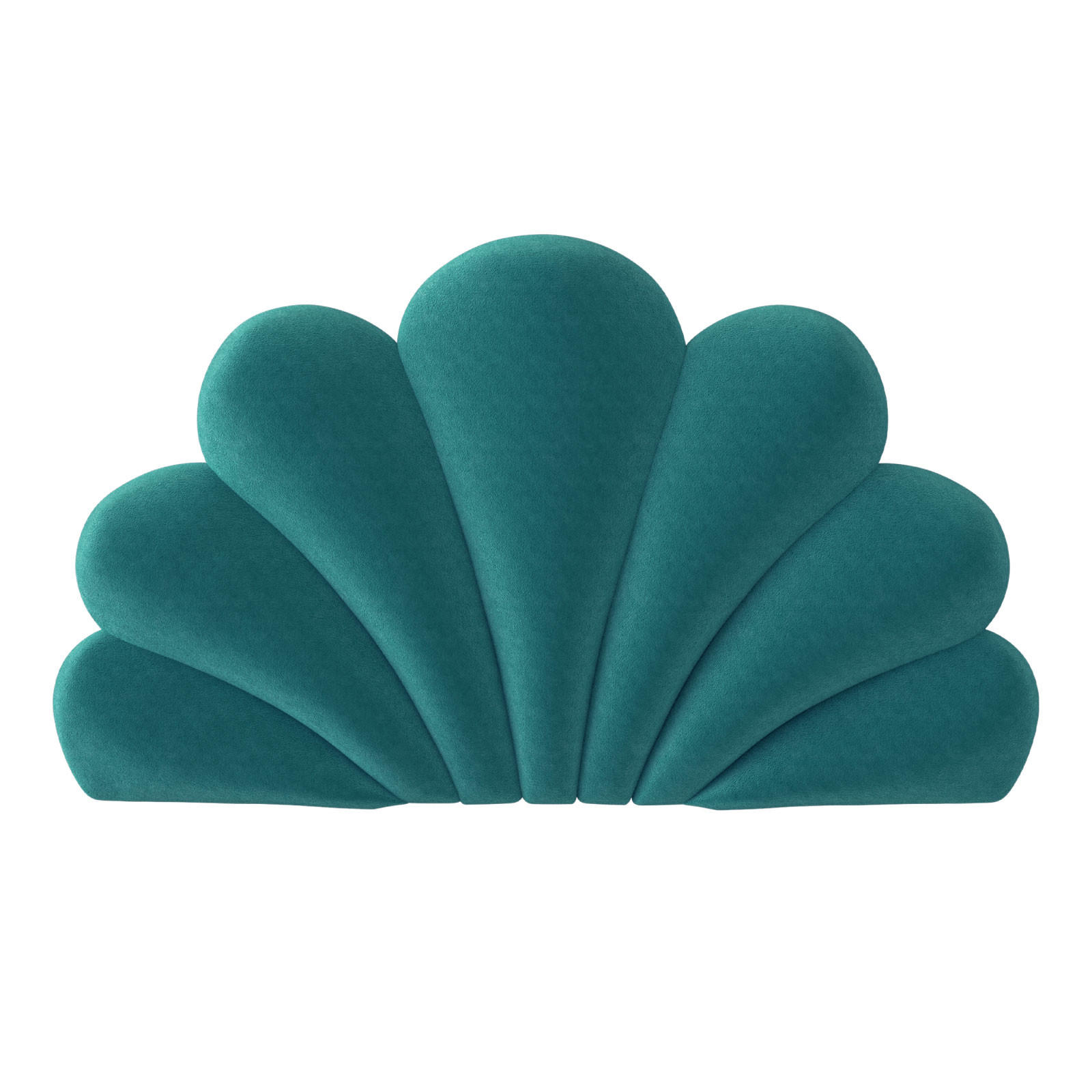 DEKOKISSEN SHELL Grüner - Dunkelgrün, Textil (90/150cm) - Vercart