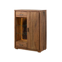 KOMMODE Akazie 88x40x120 natur lackiert BARK #125 - Braun, Holz (88/120/40cm) - Massivmoebel24