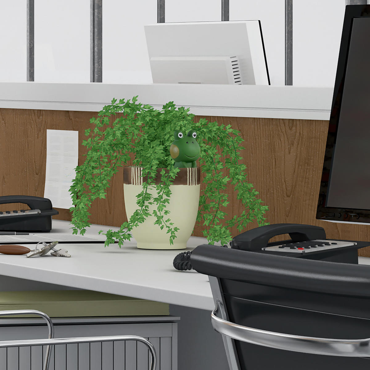 4XTONKEGEL - Multicolor, Keramik (6.5/16.5/5.5cm) - Relaxdays