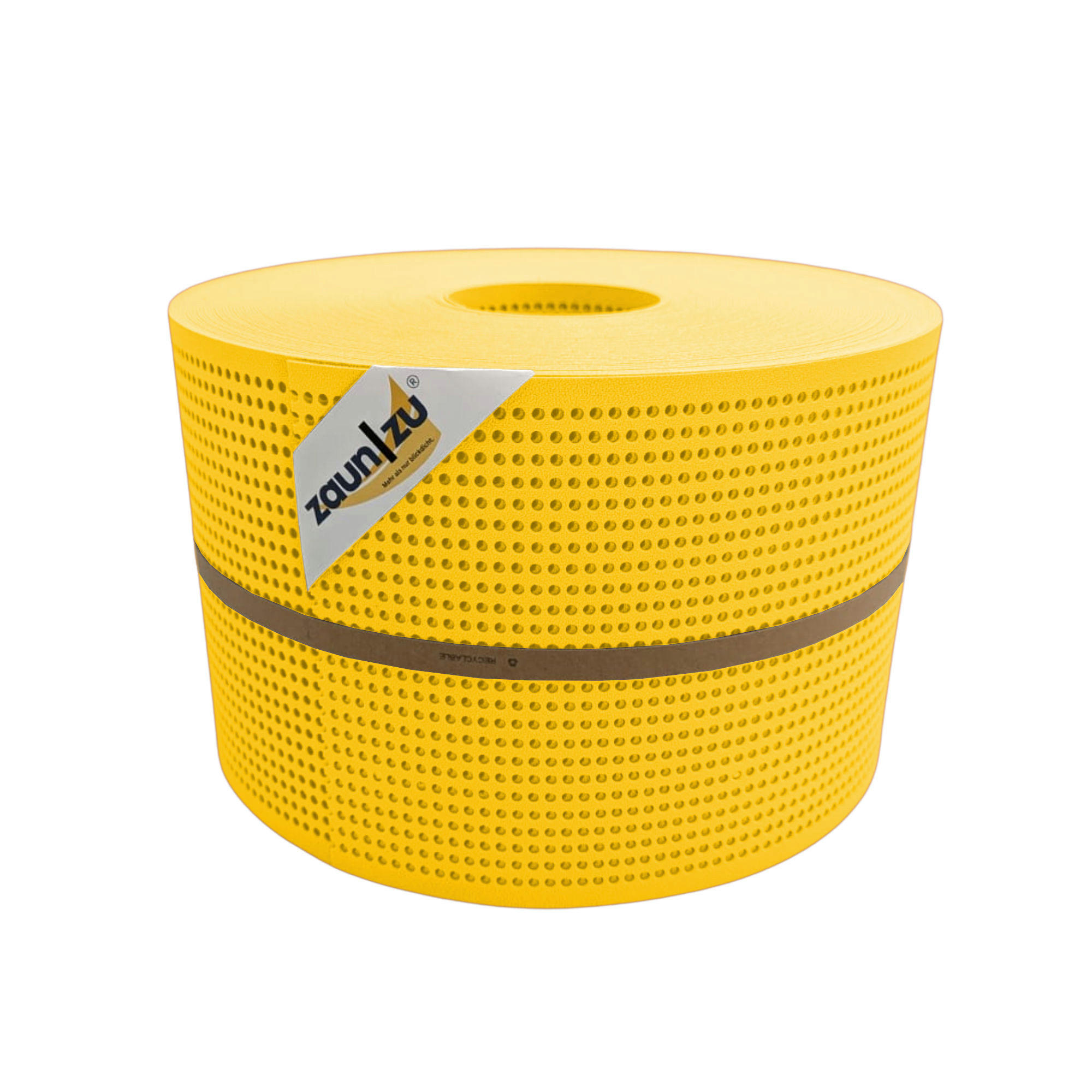 SICHTSCHUTZSTREIFEN PP Premium Gelocht 30 Prozent Streifen Gelb 50m - Gelb, Kunststoff (5000/19cm) - ZAUN|ZU