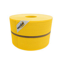 SICHTSCHUTZSTREIFEN PP Premium Gelocht 30 Prozent Streifen Gelb 50m - Gelb, Kunststoff (5000/19cm) - ZAUN|ZU