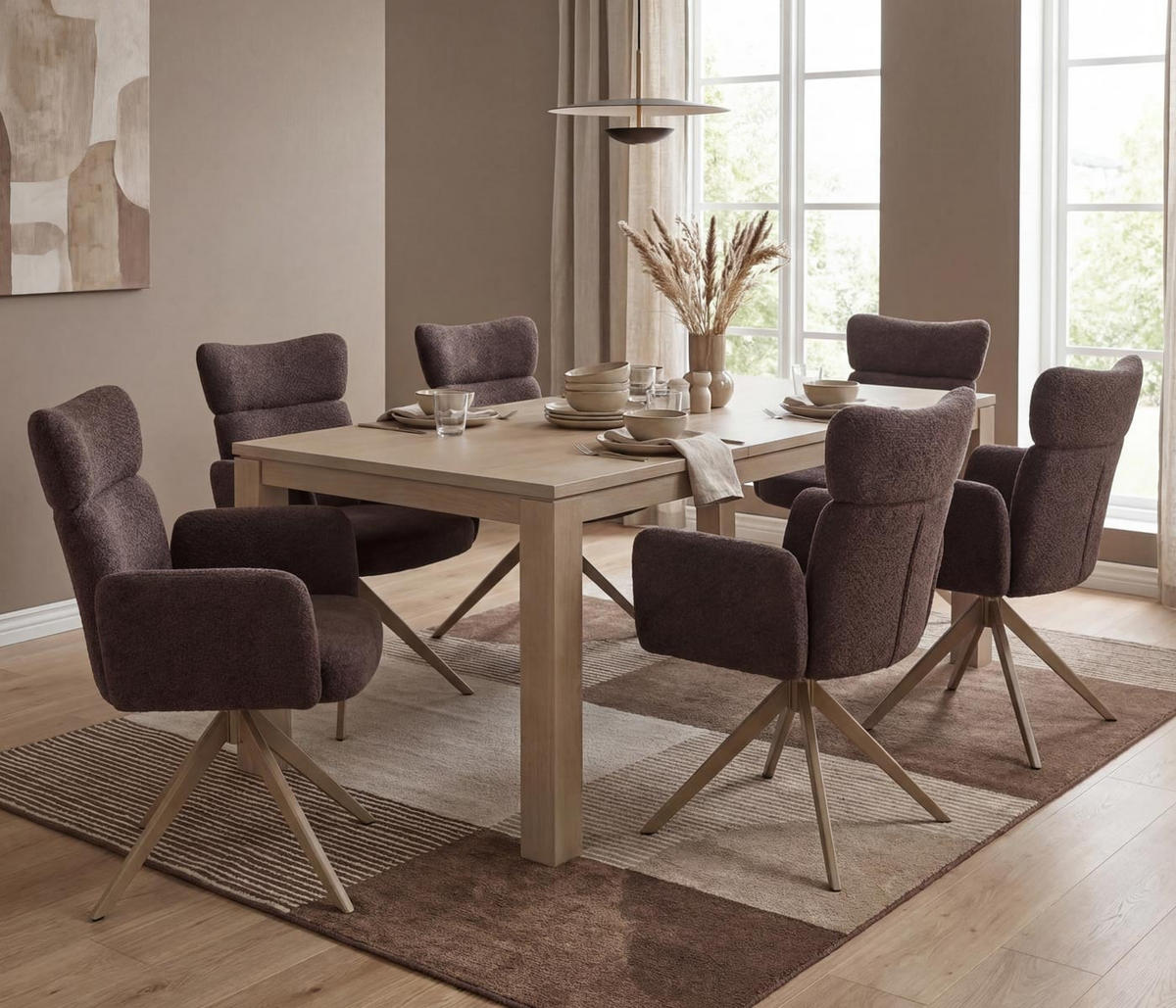 ESSZIMMERSTUHL Dunkelbraun - Dunkelbraun, Textil (63/92/58cm) - MCW