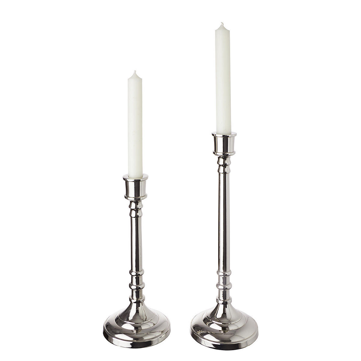 KERZENHALTER Pure Classics - Silberfarben, Metall (10/31/10cm) - Butlers