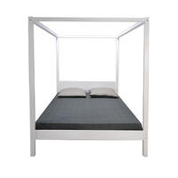 HIMMELBETT ROMANCE / Bett 140x190 - Weiß - Weiß, Holzwerkstoff (140/190cm) - Weber Industries