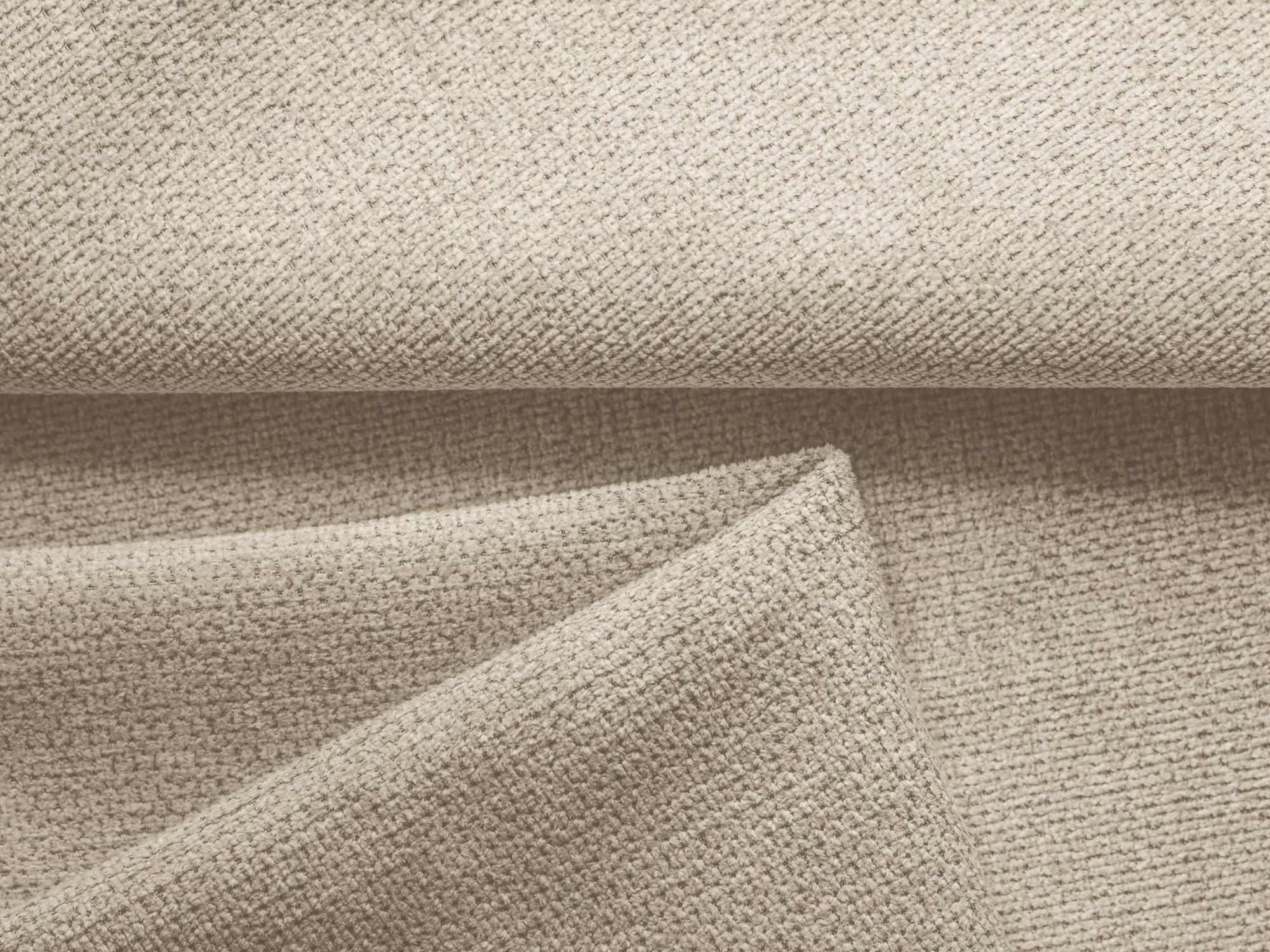 Thumbnail - Makamii 3-Sitzer, Cappuccino, Textil, Füllung: Schaumstoff, 216x86x105 cm, Made in EU, Wohnzimmer, Sofas & Couches, Schl...