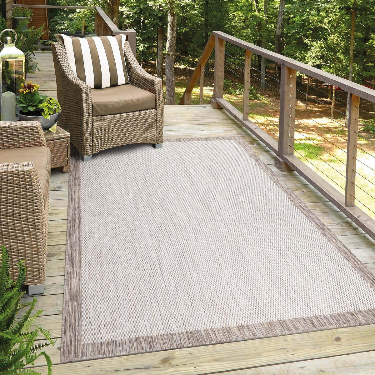 OUTDOOR-TEPPICH Sun 470 Beige 200x290 cm - Beige, Textil (200/290cm) - carpet city