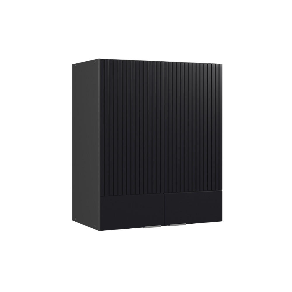 HÄNGESCHRANK Fame-Line Schwarz gestreift 60 cm - Anthrazit/Schwarz, Holzwerkstoff (60/72/34.1cm) - Vicco