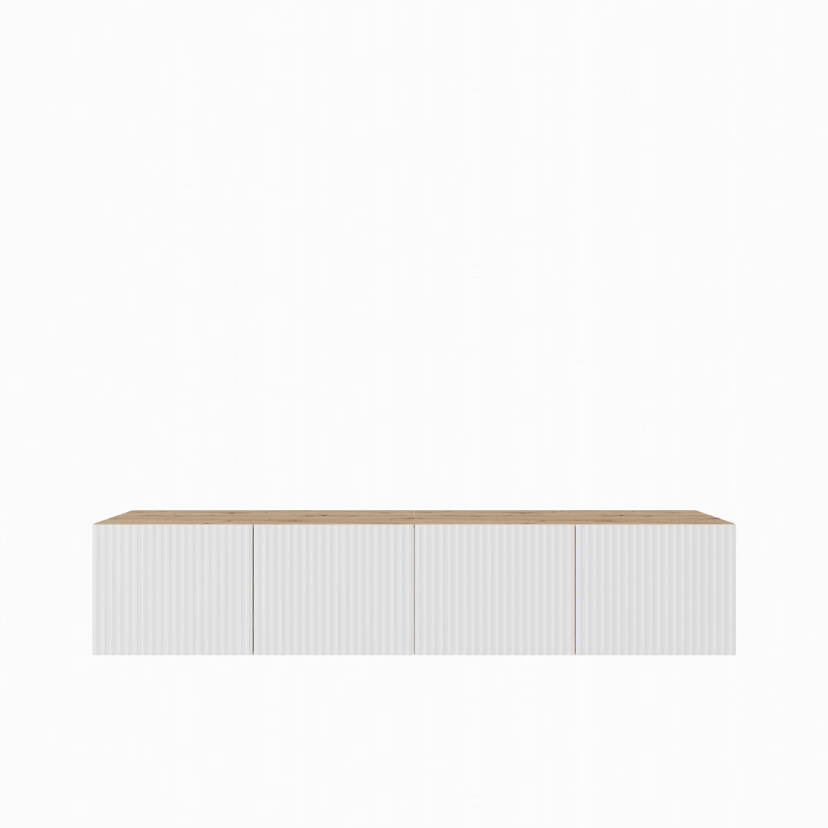 TV-SCHRANK Noe 200 cm (2x100) viertürig, artisan, weiß - Eiche Artisan/Weiß, Kunststoff (200/41/40cm) - Margaret Hadas24