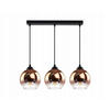 PENDELLEUCHTE MASUR - Transparent/Goldfarben, Glas/Metall (15/60/80cm) - kiki design
