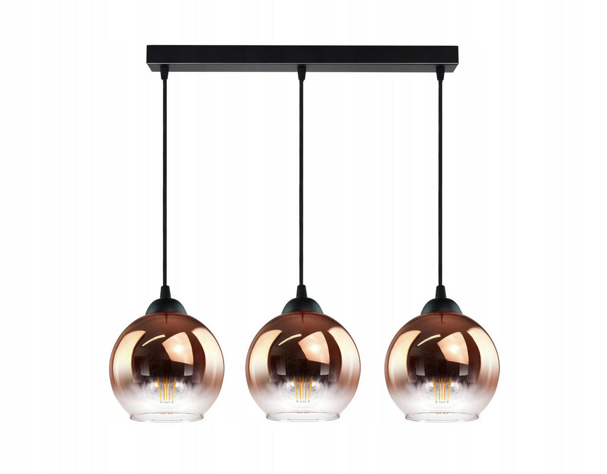PENDELLEUCHTE MASUR - Transparent/Goldfarben, Glas/Metall (15/60/80cm) - kiki design