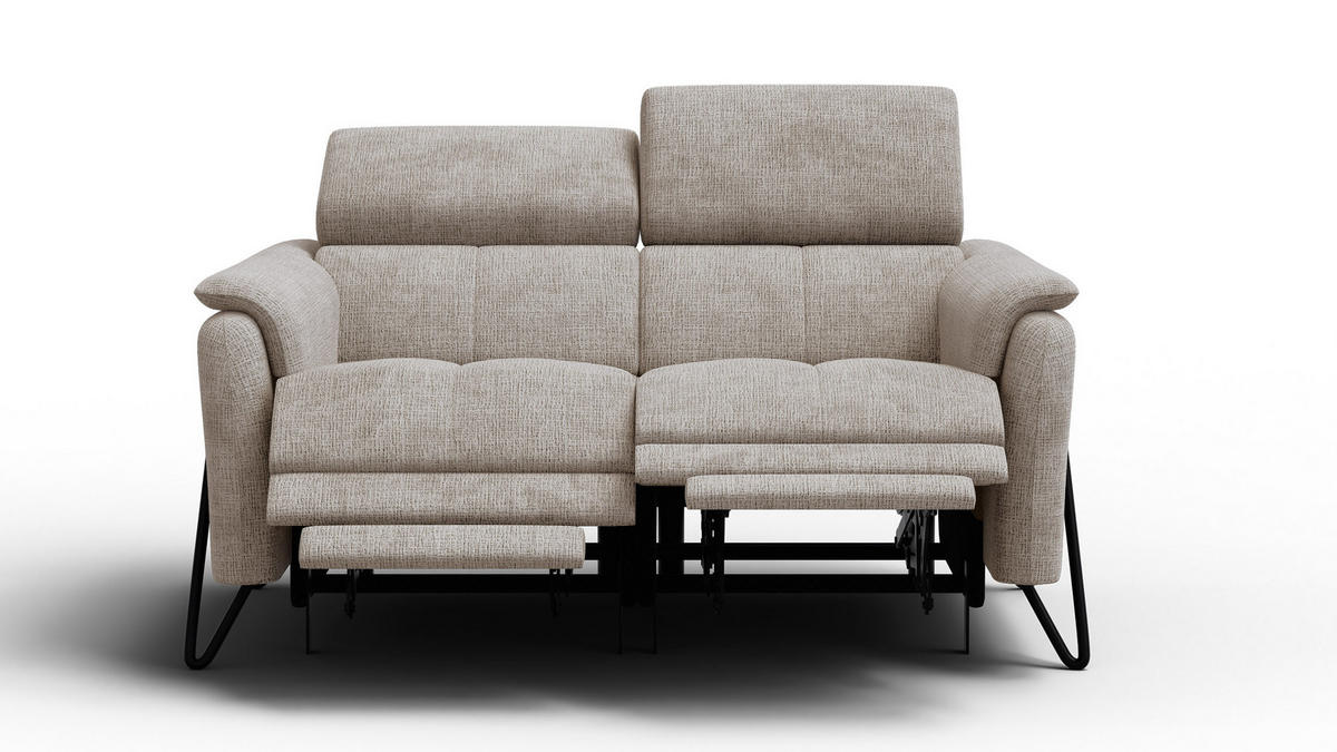 RELAXSOFA RODEN 2-Sitzer, beige - Beige, Holz/Textil (152/82/103cm) - Courtois Laville