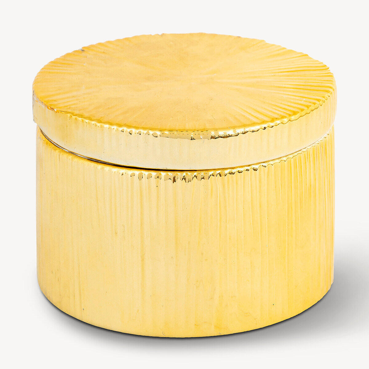 KERAMIKDOSE Ø 12,5 cm - Goldfarben, Keramik (12.5/9/12.5cm) - Atmosphera Createur d´interieur