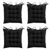 SITZKISSEN Panama 46/46 cm 4er-Set - Schwarz, Textil (46/6/46cm) - Madison