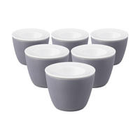SNACK AND EGG Life Fashion Elegant Grey ø 6,8 cm 6er Set - Grau, Keramik (6.8/5.5/6.8cm) - Seltmann Weiden