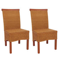 ESSZIMMERSTUHL Braun 2er-Set - Braun, Holz (46/96/42cm) - MCW