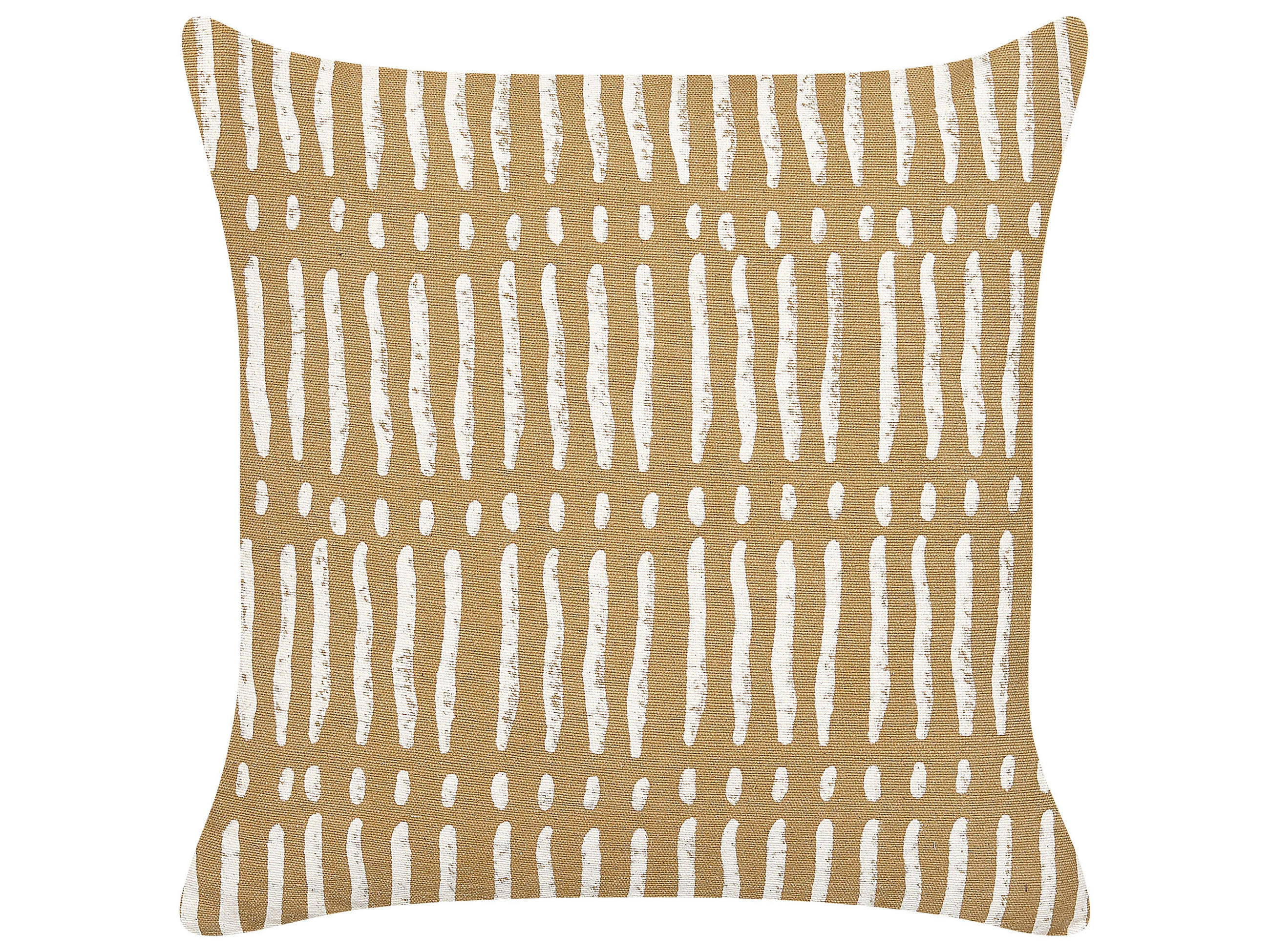 DEKOKISSEN Sandbeige 45/45 cm Salix - Beige, Naturmaterialien/Textil (45/45cm) - Beliani