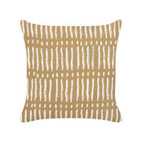 DEKOKISSEN Sandbeige 45/45 cm Salix - Beige, Naturmaterialien/Textil (45/45cm) - Beliani