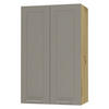 KÜCHENHÄNGESCHRANK Kvantum W4/60 Beige Matt / Eiche Artisan Matt 60 / 32,5 / 96cm - Beige/Eiche Artisan, Holz/Holzwerkstoff (60/96/32.5cm) - Feldmann-Wohnen