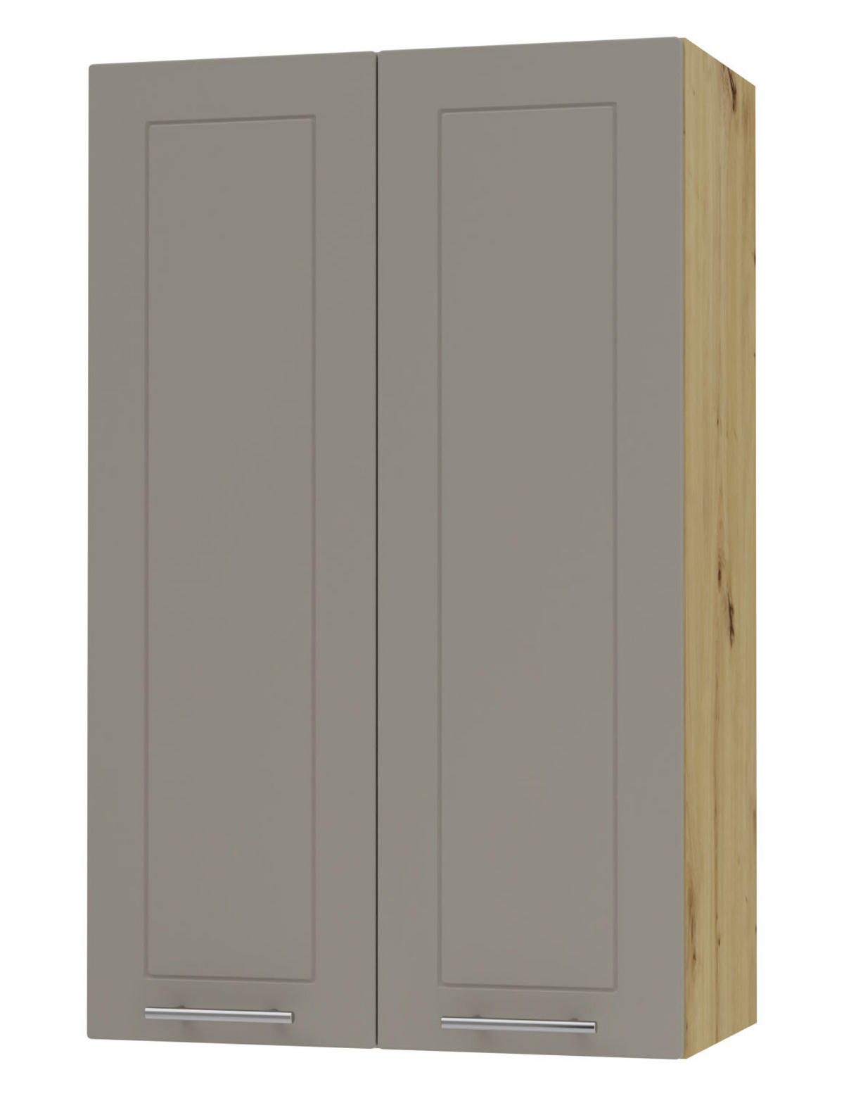 KÜCHENHÄNGESCHRANK Kvantum W4/60 Beige Matt / Eiche Artisan Matt 60 / 32,5 / 96cm - Beige/Eiche Artisan, Holz/Holzwerkstoff (60/96/32.5cm) - Feldmann-Wohnen
