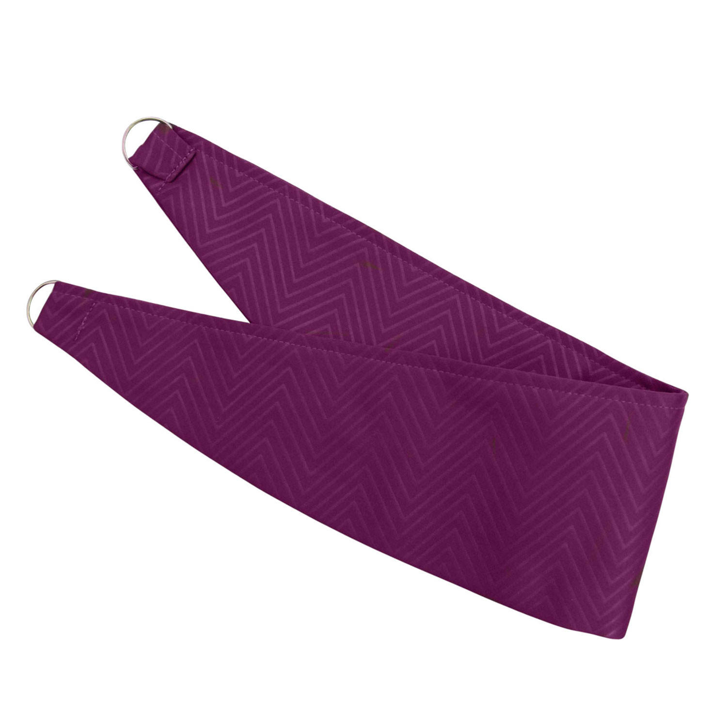 RAFFHALTER Fischgrät 2er-Set - Aubergine, Textil (13/66cm) - Homescapes