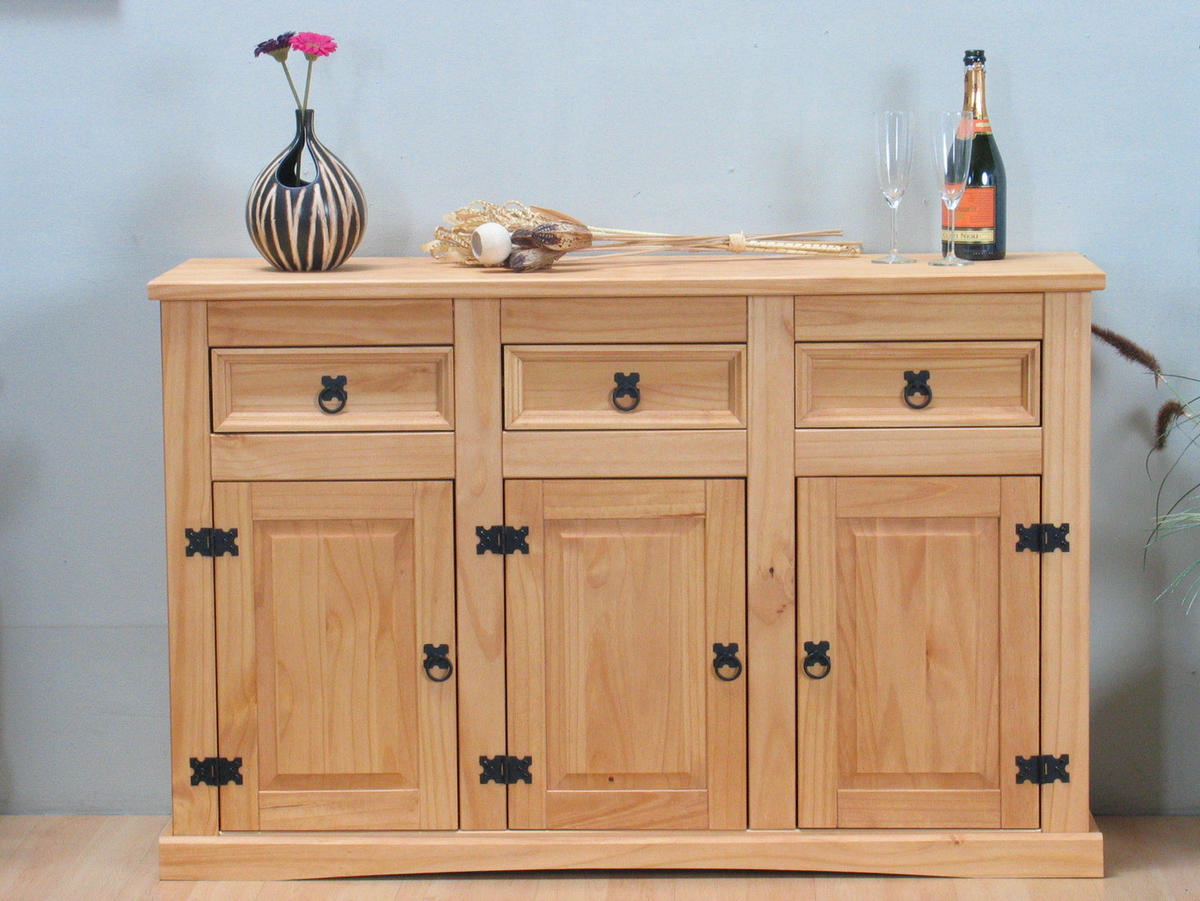 SIDEBOARD natur - Braun, Holzwerkstoff (132/84/44cm) - ebuy24