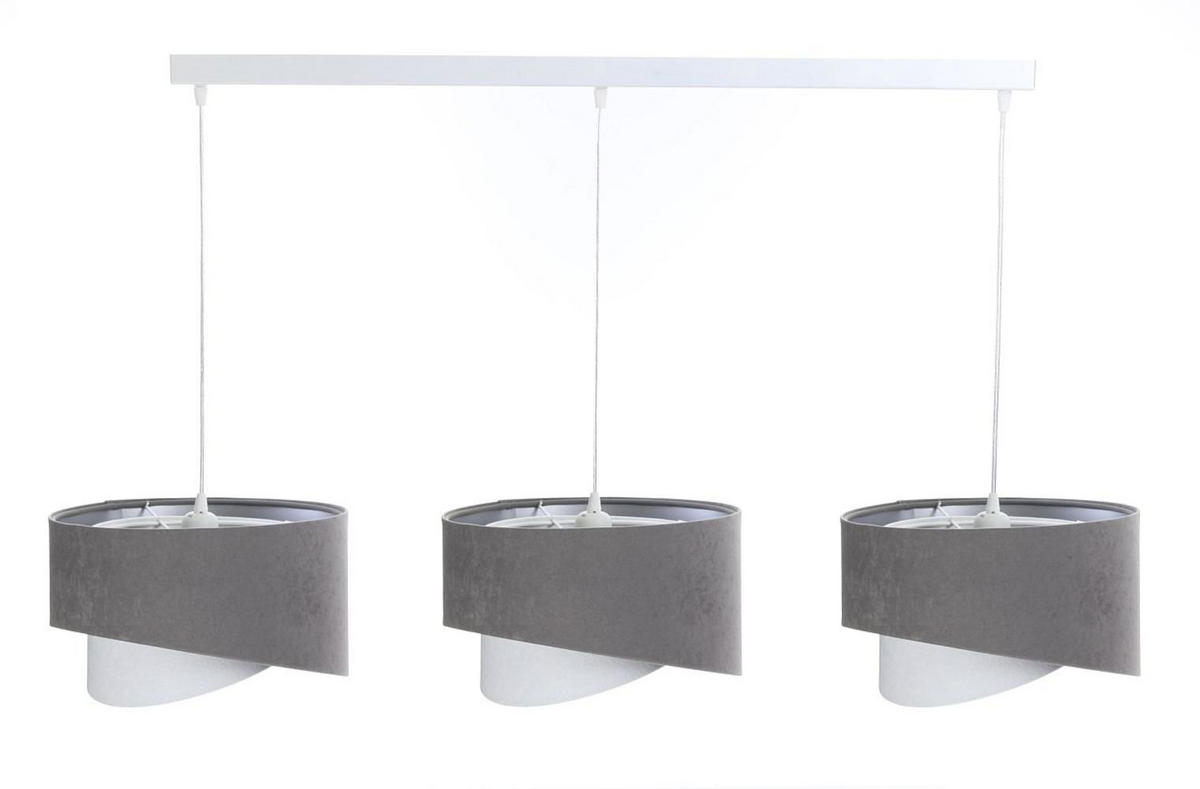 HÄNGELEUCHTE Grau 30/18 cm - Grau, Kunststoff (30/0.3/18cm) - ONZENO