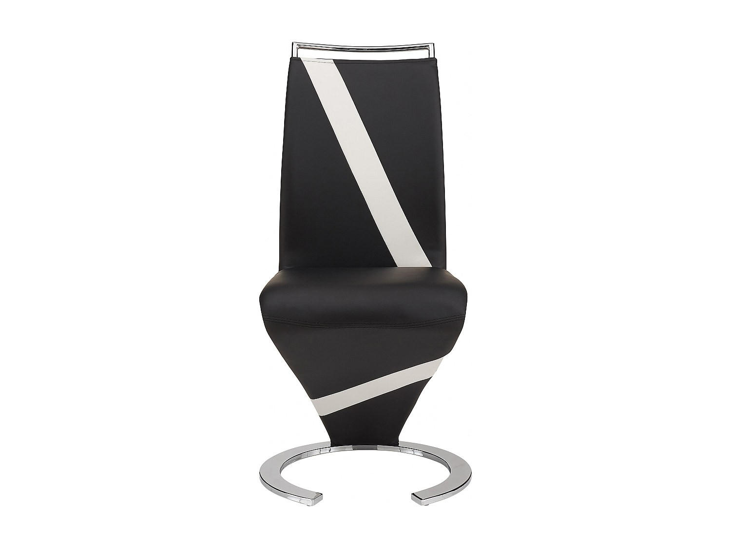 STUHL - 61 cmcm x 49 cmcm - Kunstleder - Schwarz - TWIZY - Schwarz, Leder (61/100/49cm) - Vente-Unique